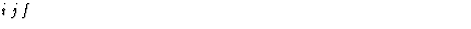 $\textstyle\parbox{\pboxargslen}{\em i j f \/}$